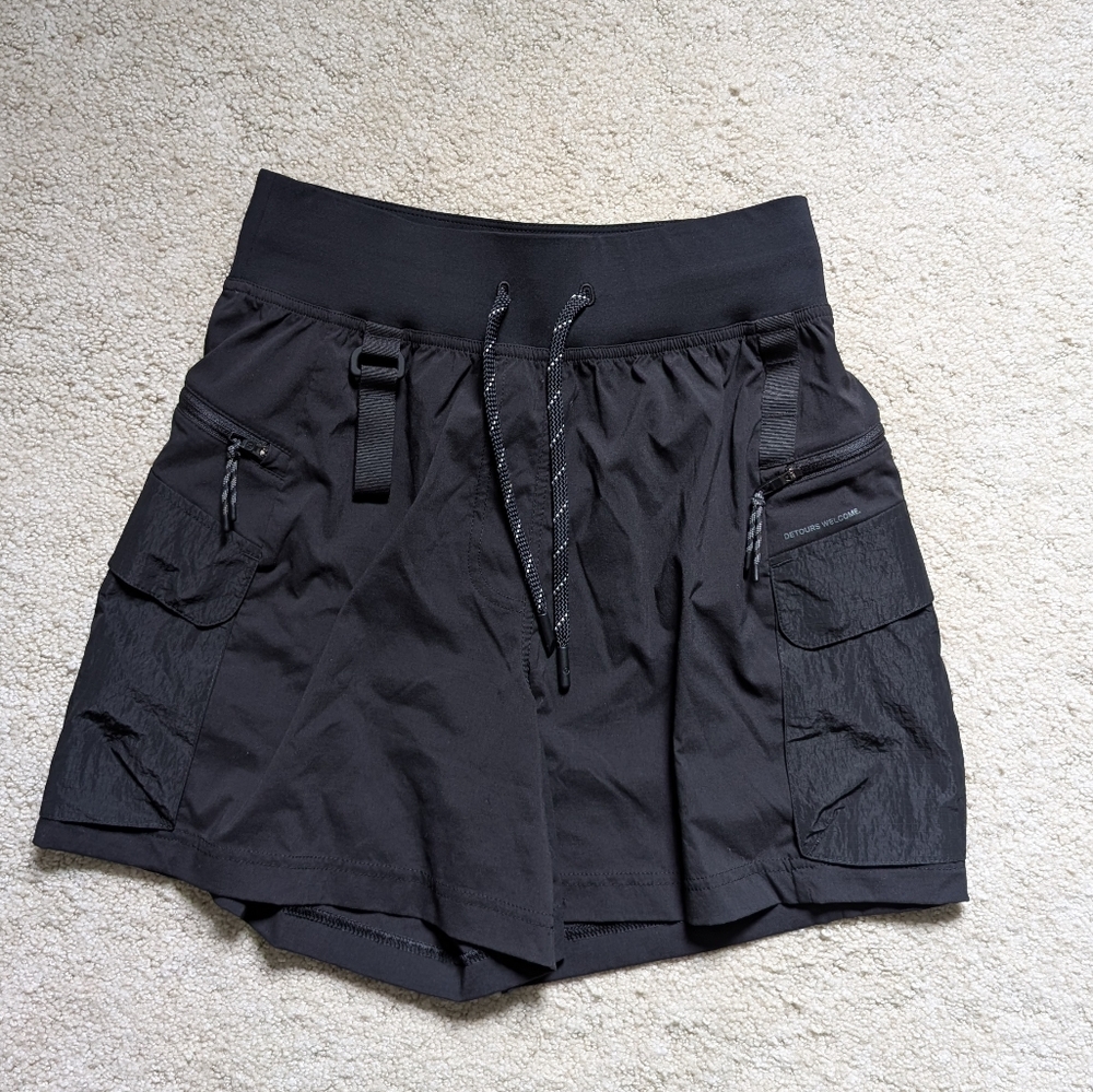 lululemon athletica Black Women's Athletic Cargo Shorts